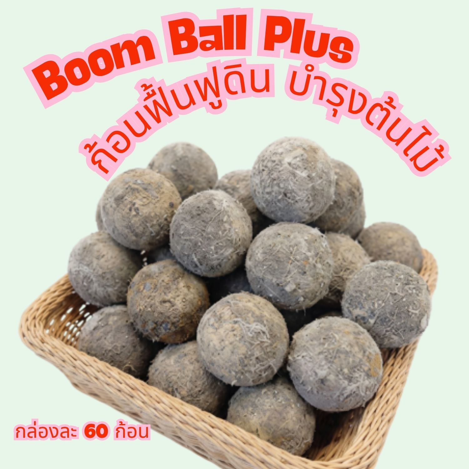 ฺิBoom Ball Plus ก้อนฟื้นฟูดิน บำรุงต้นไม้
